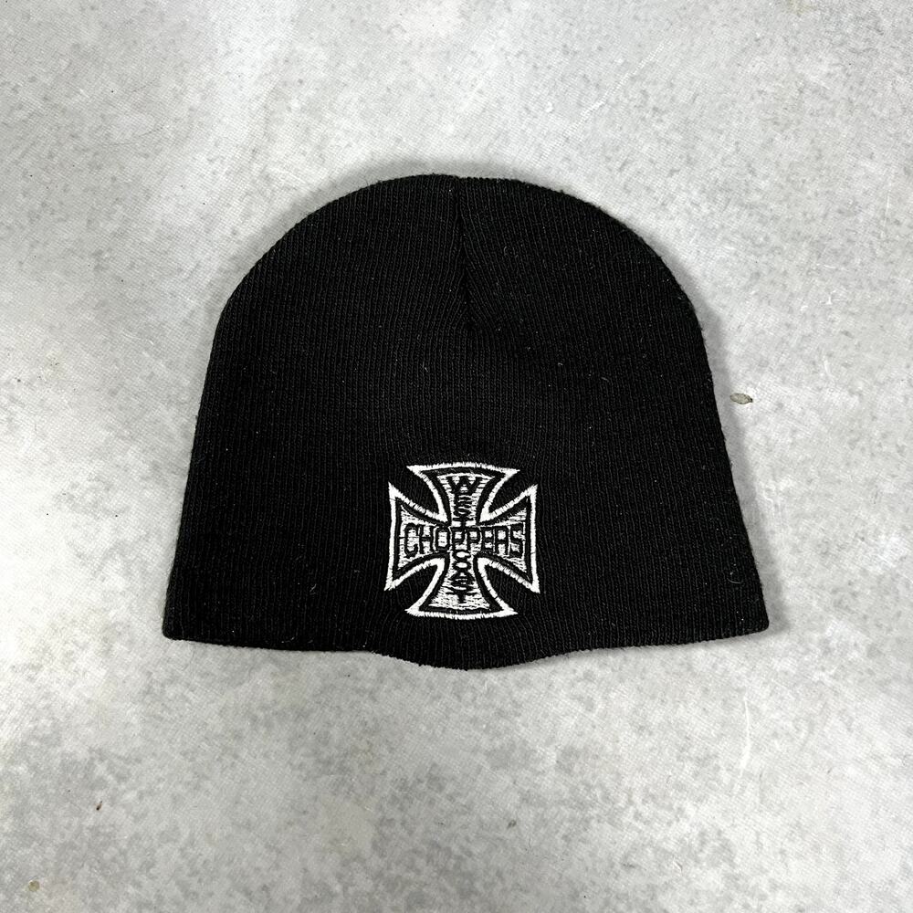 West Coast Choppers Embroidered Beanie Bootleg Skully One Size